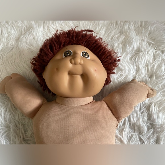Vintage 1978, 1982 Cabbage Patch Kids Doll Red Brown Hair Boy Brown Eyes - Picture 14 of 16